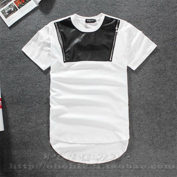 men's t-shirts t-shirt 2021 hip hop couple clothes summer streetwear casual men zipper pu leather patchwork fashion t shrit, White;black
men's t-shirts t-shirt 2021 hip hop couple clothes summer streetwear casual men zipper pu leather patchwork fashion t shrit, White;black