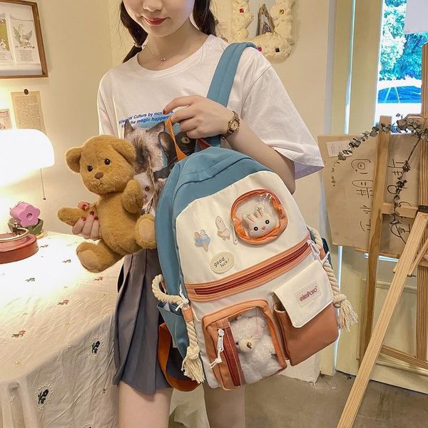 school bags women nylon waterproof patchwork backpacks cute cartoons animals bag for girls students rope zipper backpack female
school bags women nylon waterproof patchwork backpacks cute cartoons animals bag for girls students rope zipper backpack female