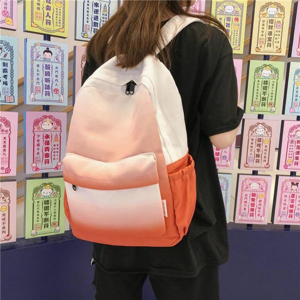 backpack korea women's gradient color student backpacks school bags for teenager travel shoulder bag
backpack korea women's gradient color student backpacks school bags for teenager travel shoulder bag