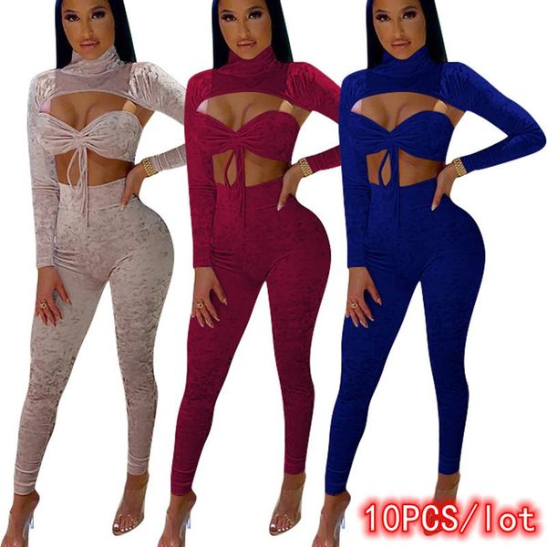 women's two piece pants 10pcs bulk item in wholesale lots 3 set women bodycon tracksuit hollow out lounge wear jogger club outfits fema, White
women's two piece pants 10pcs bulk item in wholesale lots 3 set women bodycon tracksuit hollow out lounge wear jogger club outfits fema, White