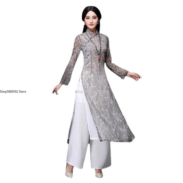 ethnic clothing 2021 aodai vietnam cheongsam qi pao chinese dress for women traditional cotton linen floral elegant ao dai oriental qipao, Red
ethnic clothing 2021 aodai vietnam cheongsam qi pao chinese dress for women traditional cotton linen floral elegant ao dai oriental qipao, Red