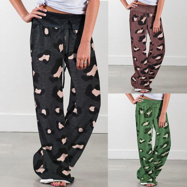 women's pants & capris lace-up printed waist stitching casual trousers, Black;white
women's pants & capris lace-up printed waist stitching casual trousers, Black;white