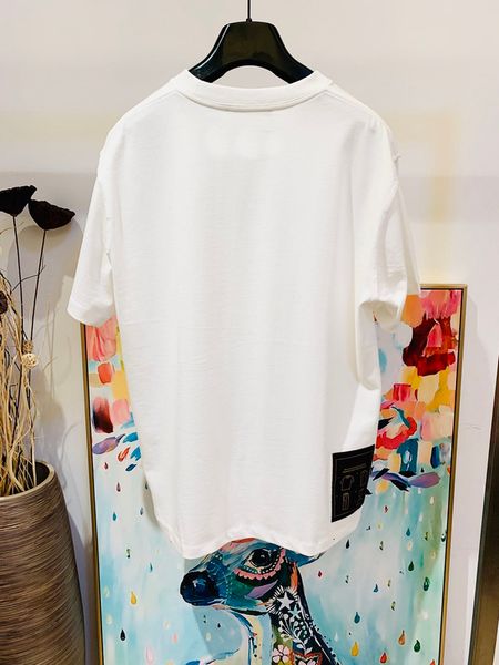 summer mens t 2021 shirt cotton fabric fashion patch design street culture style us size loose version luxury men's t-shirt, White;black
summer mens t 2021 shirt cotton fabric fashion patch design street culture style us size loose version luxury men's t-shirt, White;black