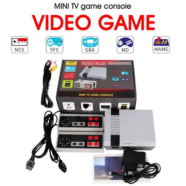 retro game consoles with 2 joysticks, av output tv video games console built-in 1000 for kids family friends portable players
retro game consoles with 2 joysticks, av output tv video games console built-in 1000 for kids family friends portable players