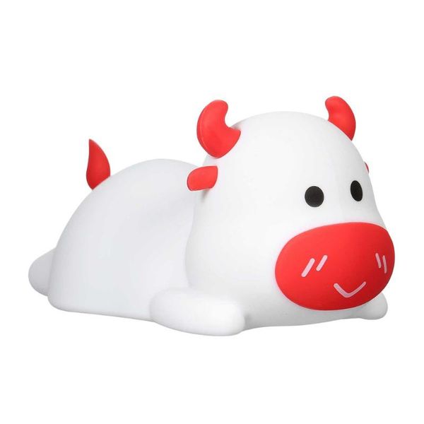 night lights cute cow lamp colorful pat sleep light small touch sensing led beads silicone material
night lights cute cow lamp colorful pat sleep light small touch sensing led beads silicone material