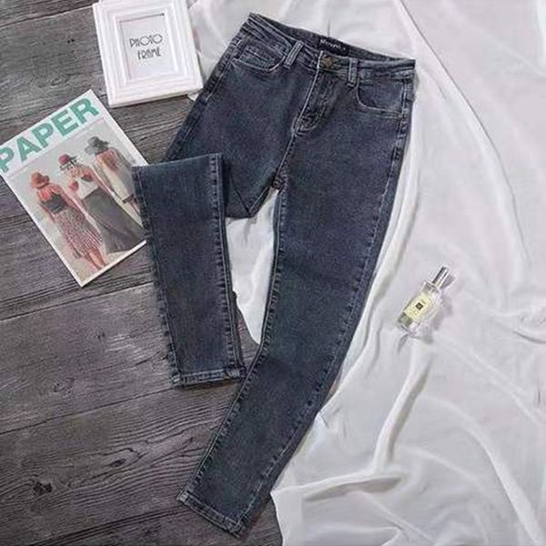 jeans autumn arrival female fashions high waist thin brim pants all combined casual elastic denim pencils s374, Blue
jeans autumn arrival female fashions high waist thin brim pants all combined casual elastic denim pencils s374, Blue