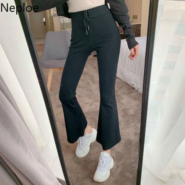 women's pants & capris neploe korean lace up high waisted flare 2021 spring autumn slim long trousers fashion solid knitted stretch 4c7, Black;white
women's pants & capris neploe korean lace up high waisted flare 2021 spring autumn slim long trousers fashion solid knitted stretch 4c7, Black;white