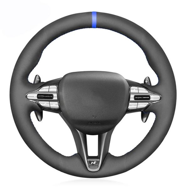 steering wheel covers black faux suede blue marker hand-stitched car cover for veloster n 2021 i30
steering wheel covers black faux suede blue marker hand-stitched car cover for veloster n 2021 i30