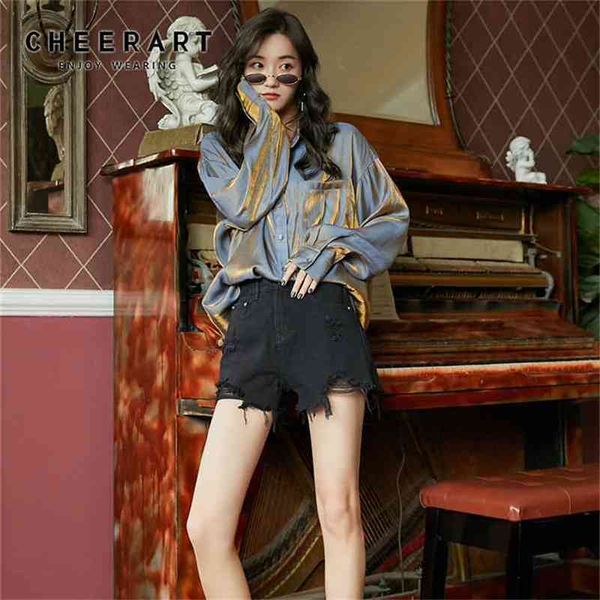 chiffon long sleeve shirt blouse women glitter loose streetwear fall button up ladies clothing 210427, White
chiffon long sleeve shirt blouse women glitter loose streetwear fall button up ladies clothing 210427, White