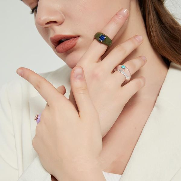 trendy spring colorful crystal geometric irregular resin rings for women girls fashionable party jewelry gifts wedding, Slivery;golden
trendy spring colorful crystal geometric irregular resin rings for women girls fashionable party jewelry gifts wedding, Slivery;golden