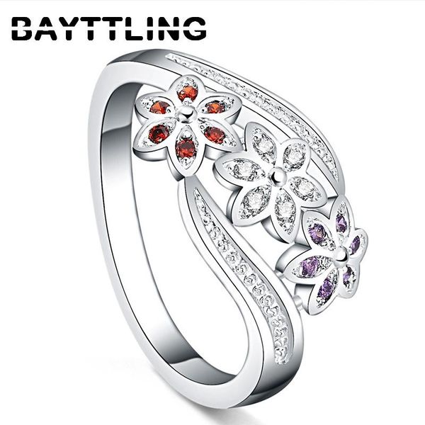 cluster rings bayttling 925 sterling silver charm colored flowers 7#8#9# ring for woman fashion wedding party gift jewelry, Golden;silver
cluster rings bayttling 925 sterling silver charm colored flowers 7#8#9# ring for woman fashion wedding party gift jewelry, Golden;silver