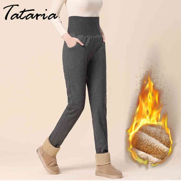 tataria women's winter pants for cashmere harem warm plus velvet thickening sports trousers 210514, Black;white
tataria women's winter pants for cashmere harem warm plus velvet thickening sports trousers 210514, Black;white