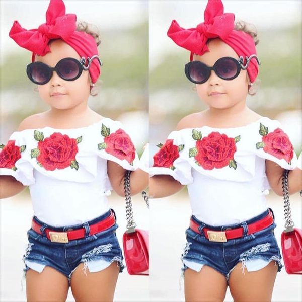 toddler kid baby girls 3d flower short sleeve denim shorts set outfits clothes 1 6 years, White
toddler kid baby girls 3d flower short sleeve denim shorts set outfits clothes 1 6 years, White