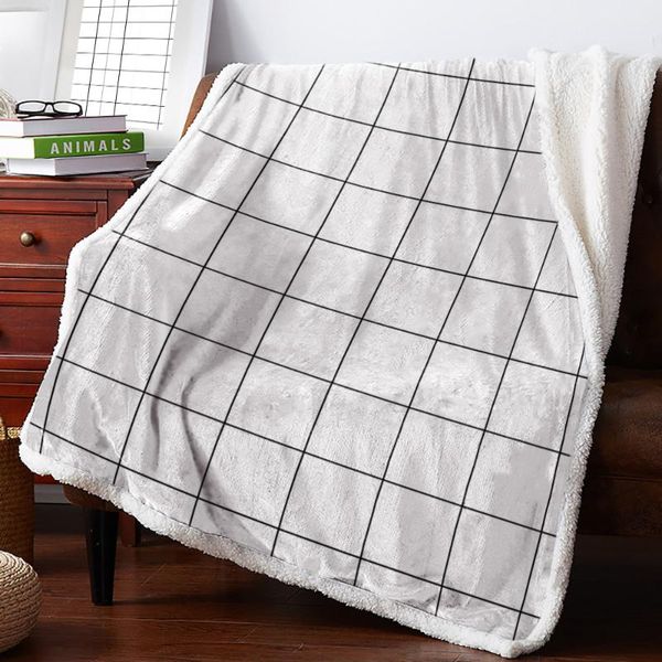 blankets simple geometric grid white black lamb flannel blanket super warm soft cashmere sherpa throw on sofa bed bedspread
blankets simple geometric grid white black lamb flannel blanket super warm soft cashmere sherpa throw on sofa bed bedspread