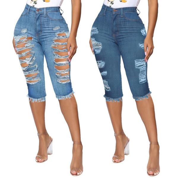 women's jeans european and american summer fashion outer wear high-waist washed stretch mother denim 7 minutes pants, Blue
women's jeans european and american summer fashion outer wear high-waist washed stretch mother denim 7 minutes pants, Blue