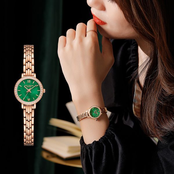 skhl female sky star small gold exquisite temperament simple steel band women's bracelet watch quartz watch, Slivery;brown
skhl female sky star small gold exquisite temperament simple steel band women's bracelet watch quartz watch, Slivery;brown