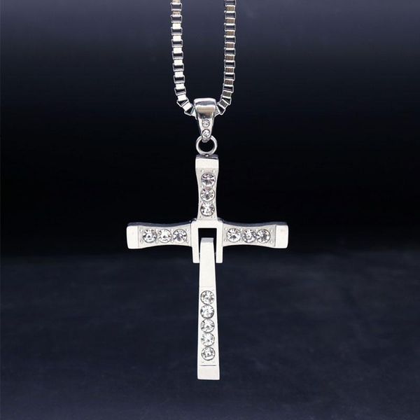 pendant necklaces fashion cool men zircon cross necklace charm party accessories jewelry, Silver
pendant necklaces fashion cool men zircon cross necklace charm party accessories jewelry, Silver