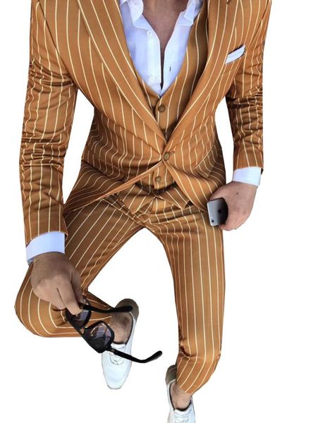 Mens Striped Slim Fit 3 Piece Business Groom Jacket Tuxedos Blazer Navy Suits for Wedding Prom Evening(Blazer+Vest+Pants), White;black
Mens Striped Slim Fit 3 Piece Business Groom Jacket Tuxedos Blazer Navy Suits for Wedding Prom Evening(Blazer+Vest+Pants), White;black