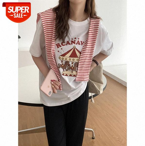 huang zheng carousel short-sleeved t-shirt female korean version ins loose harajuku style age-reducing t28650 #uk5n, Black;gray
huang zheng carousel short-sleeved t-shirt female korean version ins loose harajuku style age-reducing t28650 #uk5n, Black;gray