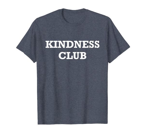 kindness club - uplifting positive slogan t-shirt, White;black 
kindness club - uplifting positive slogan t-shirt, White;black