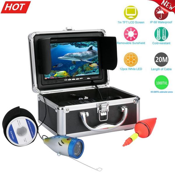 fish finder 7" inch hd 1000tvl underwater fishing video camera kit 12 pcs white leds 15m 20m 30m 50m
fish finder 7" inch hd 1000tvl underwater fishing video camera kit 12 pcs white leds 15m 20m 30m 50m