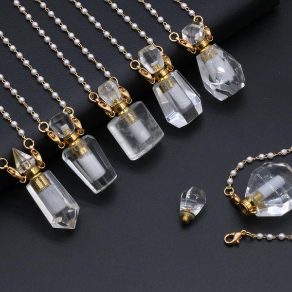 chains natural stone perfume bottle necklace white quartz pearl chain for women gift accessory glasses frames, Silver
chains natural stone perfume bottle necklace white quartz pearl chain for women gift accessory glasses frames, Silver