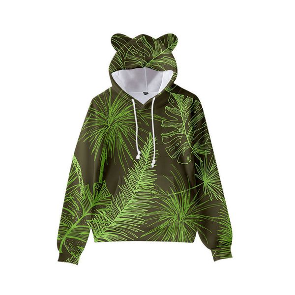 three tree leaf print cute boy girl clothes hooded 3d printed hooded sweater autumn early winter ears hooded pullover, Black
three tree leaf print cute boy girl clothes hooded 3d printed hooded sweater autumn early winter ears hooded pullover, Black