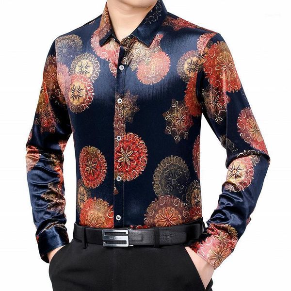 men's casual shirts luxury vintage green velvet with printed blue big size velour warmed for mens year clothes husband gentleman, White;black
men's casual shirts luxury vintage green velvet with printed blue big size velour warmed for mens year clothes husband gentleman, White;black
