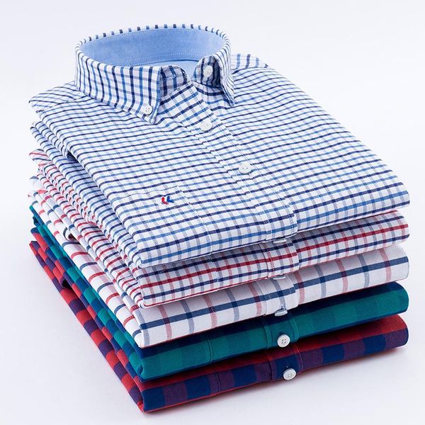 men's casual shirts spring cotton washed long sleeved oxford plaid shirt slim fit trendy youth versatile, White;black
men's casual shirts spring cotton washed long sleeved oxford plaid shirt slim fit trendy youth versatile, White;black