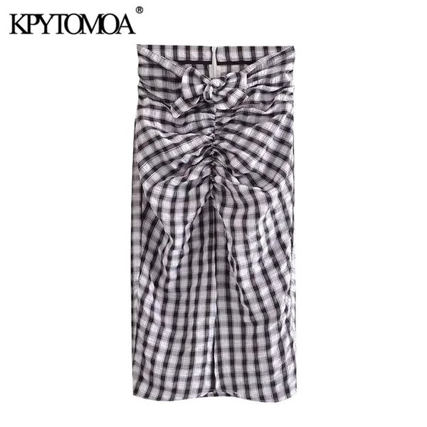 women chic fashion pleated check front slit midi skirt high waist back zipper female skirts mujer 210420, Black
women chic fashion pleated check front slit midi skirt high waist back zipper female skirts mujer 210420, Black