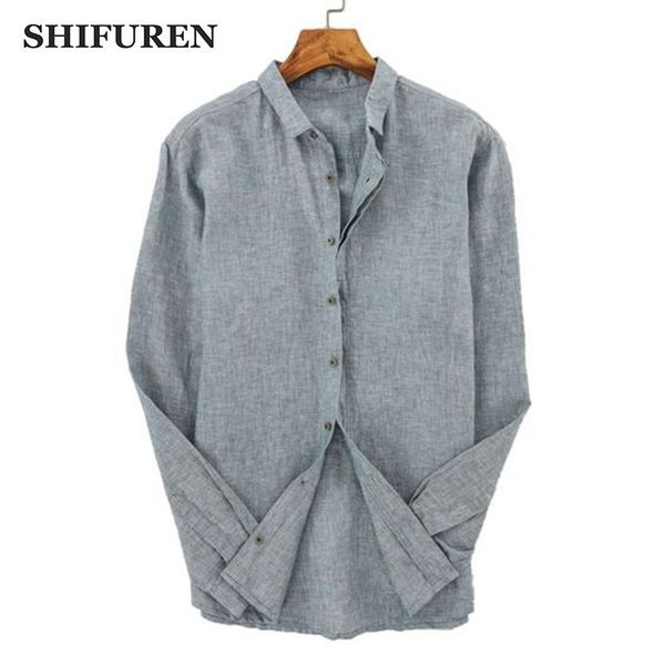 spring men linen shirts long sleeve breathable blouse turn-down collar male social dress clothes men's casual, White;black
spring men linen shirts long sleeve breathable blouse turn-down collar male social dress clothes men's casual, White;black