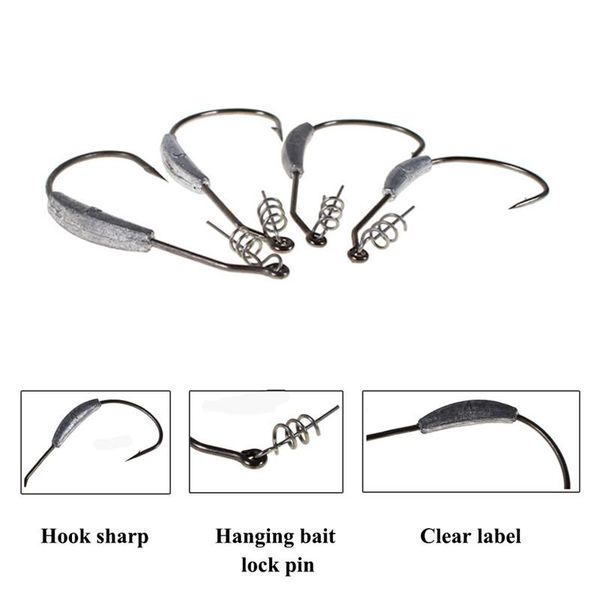 fishing hooks 5pcs 2/2.5/3/5/7g offset fishhook fit for texas rigs tackle barbed exposed lead swinbait jig head
fishing hooks 5pcs 2/2.5/3/5/7g offset fishhook fit for texas rigs tackle barbed exposed lead swinbait jig head