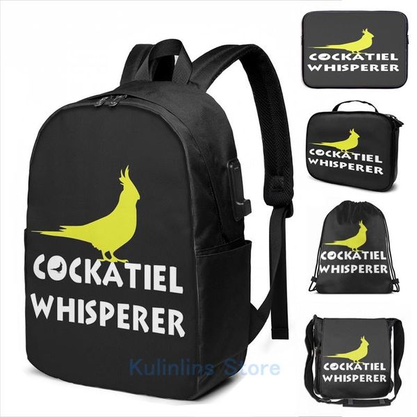 backpack funny graphic print cockatiel whisperer usb charge men school bags women bag travel laptop
backpack funny graphic print cockatiel whisperer usb charge men school bags women bag travel laptop