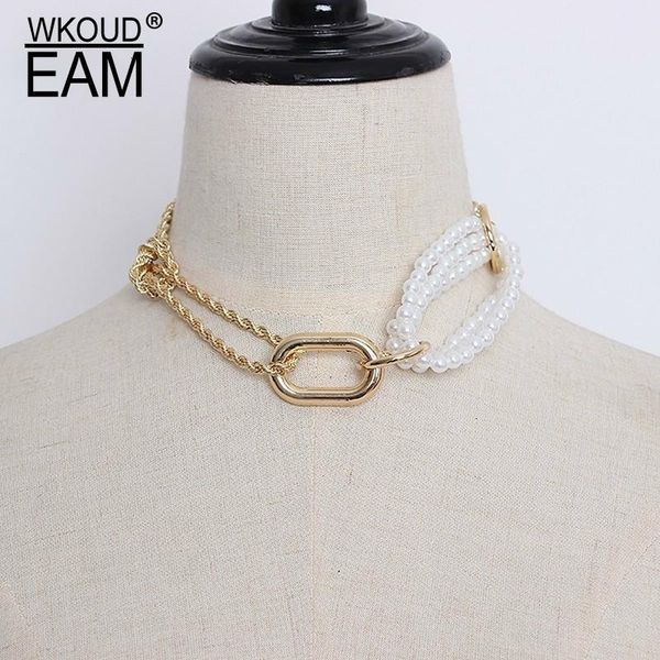2021 spring summer korean metal chain tie ring pearl short split joint necklacewomen parkas fashion tide jl285 chains, Silver
2021 spring summer korean metal chain tie ring pearl short split joint necklacewomen parkas fashion tide jl285 chains, Silver