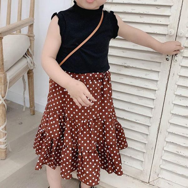 summer vest polka dot skirt 2pcs kids clothes girl sets toddler children girls clothing, White
summer vest polka dot skirt 2pcs kids clothes girl sets toddler children girls clothing, White
