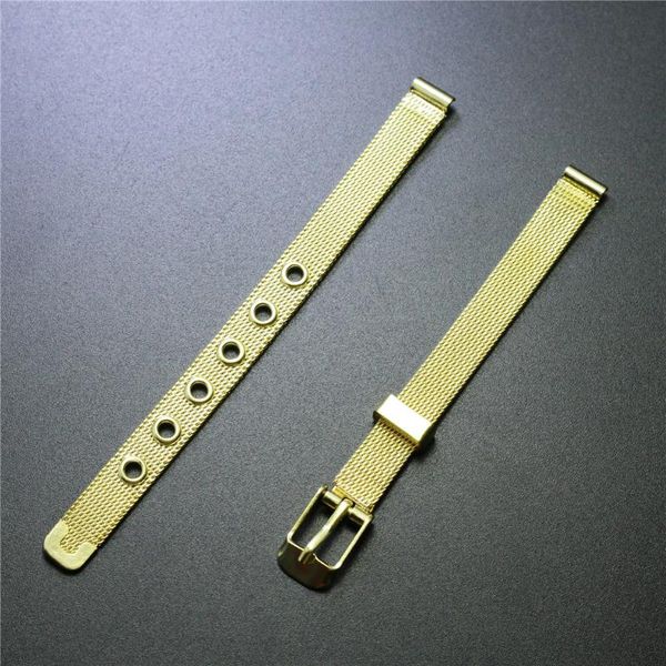 watch bands way deng - women's golden stainless steel metal mesh watchband pin buckle strap band bracelet cuff bangle 8mm, Black;brown
watch bands way deng - women's golden stainless steel metal mesh watchband pin buckle strap band bracelet cuff bangle 8mm, Black;brown
