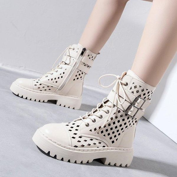 boots cutout platform gothic buckle women's autumn breathable for girls big size 43 womens shoes with rubber soles, Black
boots cutout platform gothic buckle women's autumn breathable for girls big size 43 womens shoes with rubber soles, Black