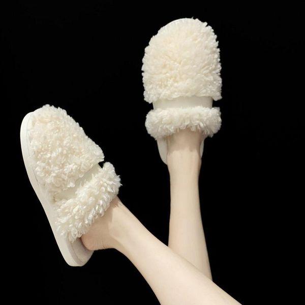 slippers women's plush lovely comfortable baotou fluffy sandals indoor household fur winter warm cotton shoes, Black
slippers women's plush lovely comfortable baotou fluffy sandals indoor household fur winter warm cotton shoes, Black