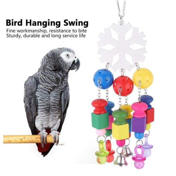 other bird supplies wooden christmas snowflake pendant hanging swing parrots chewing biting playing toy cage accessories
other bird supplies wooden christmas snowflake pendant hanging swing parrots chewing biting playing toy cage accessories