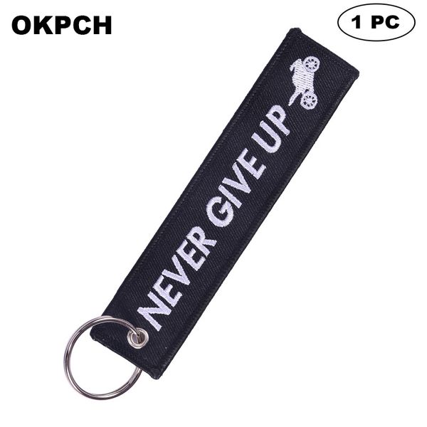 key fobs chains jewelry red embroidery remove before flight keyring gift for friends pk0044, Silver
key fobs chains jewelry red embroidery remove before flight keyring gift for friends pk0044, Silver