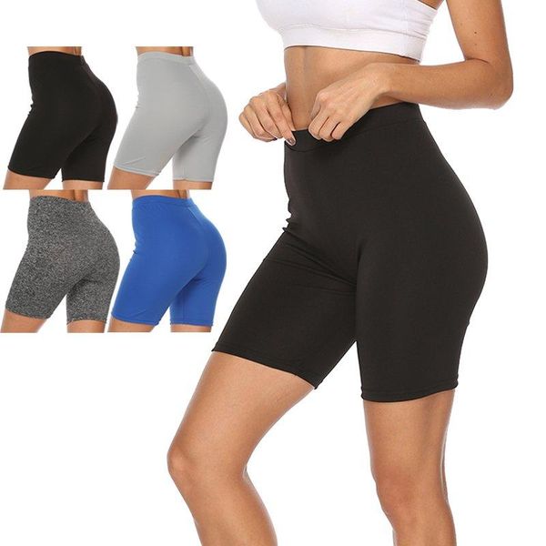 women's shorts x 2021 sports solid color fitness ladies tight high waist stretch exercise, White;black
women's shorts x 2021 sports solid color fitness ladies tight high waist stretch exercise, White;black