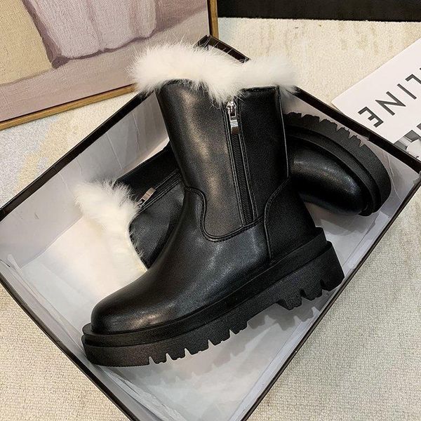 boots women bare 2021 genuine leather natural wool warm winter naked shoes, Black
boots women bare 2021 genuine leather natural wool warm winter naked shoes, Black