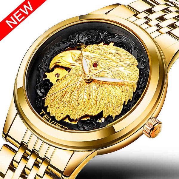 tevises luxury gold watches men automatic men lighting-turning hands animal eagle mechanical 2021 new clocks, Slivery;brown
tevises luxury gold watches men automatic men lighting-turning hands animal eagle mechanical 2021 new clocks, Slivery;brown