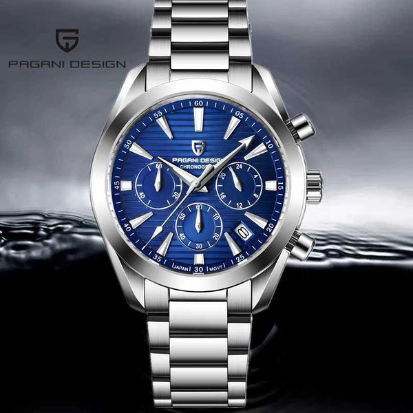 wristwatches pagani design 2021 men's watches luxury quartz watch for men automatic date speed chronograph sapphire mirror wristwatch, Slivery;brown
wristwatches pagani design 2021 men's watches luxury quartz watch for men automatic date speed chronograph sapphire mirror wristwatch, Slivery;brown