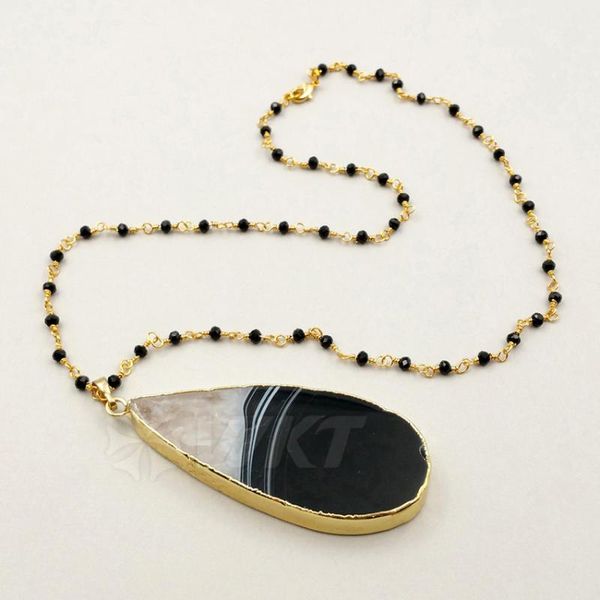 pendant necklaces wt-n999 wholesale custom unique natural cornelian necklace pendants water drop agates with black rosary chain for women, Silver
pendant necklaces wt-n999 wholesale custom unique natural cornelian necklace pendants water drop agates with black rosary chain for women, Silver