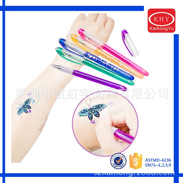 pen specializing in the production of tattoo gel diy skin hand-painted gold powder flash marker tatoo
pen specializing in the production of tattoo gel diy skin hand-painted gold powder flash marker tatoo