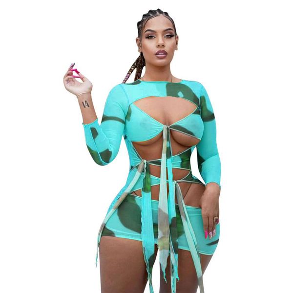 casual dresses 2021 summer women mini dress hollow out stretchy tie dye full sleeve bandage bodycon skinny fashion outfit, Black;gray
casual dresses 2021 summer women mini dress hollow out stretchy tie dye full sleeve bandage bodycon skinny fashion outfit, Black;gray