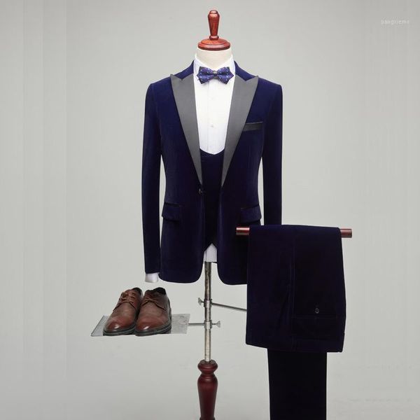 men's suits & blazers suit three piece gentleman slim fit business casual formal dress groomsman's groom's, White;black
men's suits & blazers suit three piece gentleman slim fit business casual formal dress groomsman's groom's, White;black