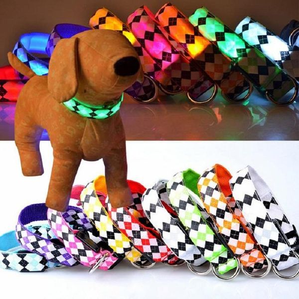 dog collars & leashes led collar nylon plaid flash safety luminous for dogs cats 7 colors small large breed pet harness outdoor travel acces
dog collars & leashes led collar nylon plaid flash safety luminous for dogs cats 7 colors small large breed pet harness outdoor travel acces