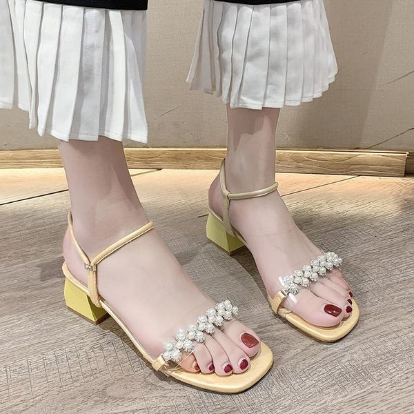 dress shoes pearl square heel sandals women pvc transparent open toe high heels sweet slip-on summer 2021, Black
dress shoes pearl square heel sandals women pvc transparent open toe high heels sweet slip-on summer 2021, Black